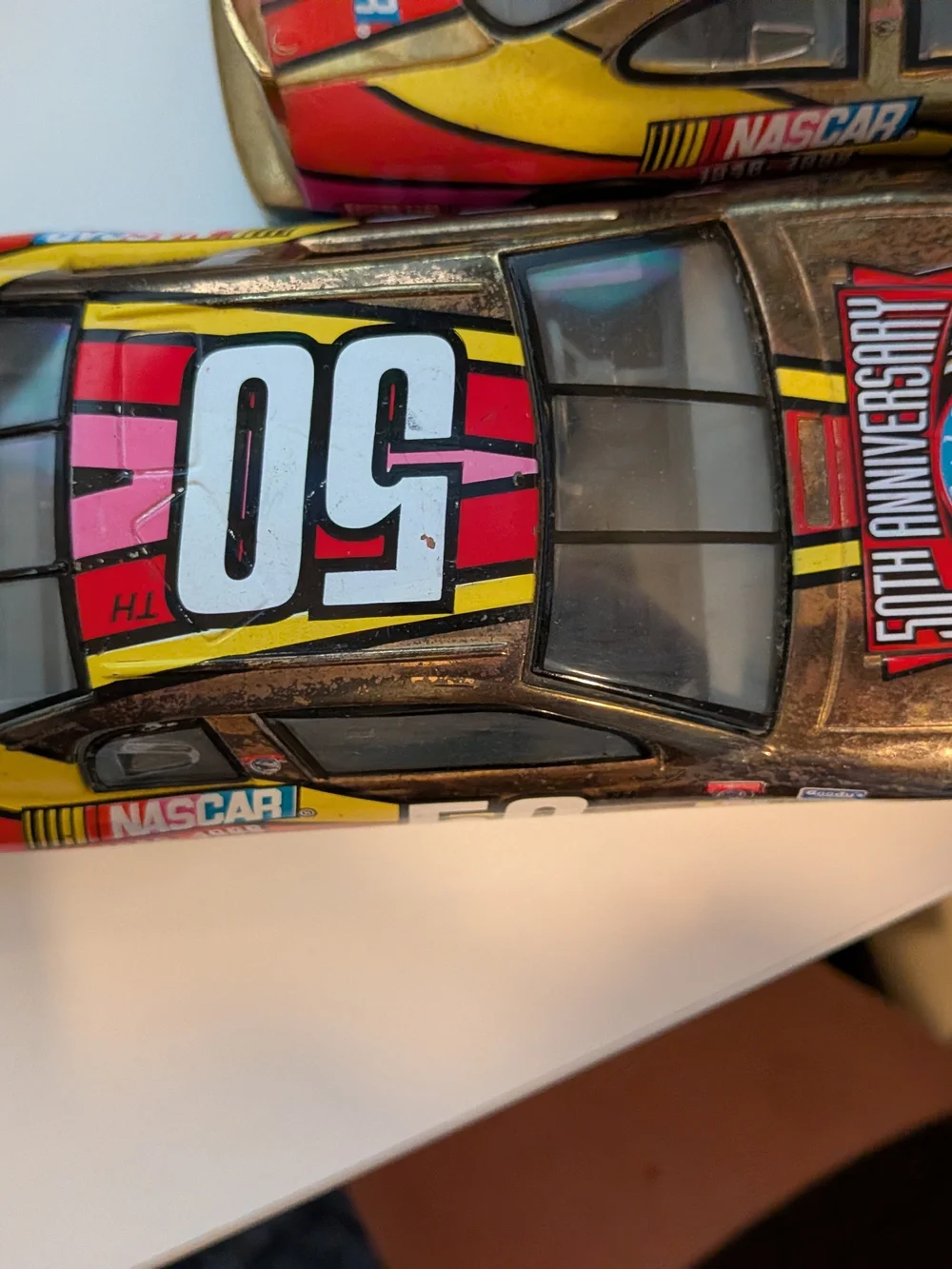 NASCAR No. 50 Metallic Toy Race Car - Multicolor